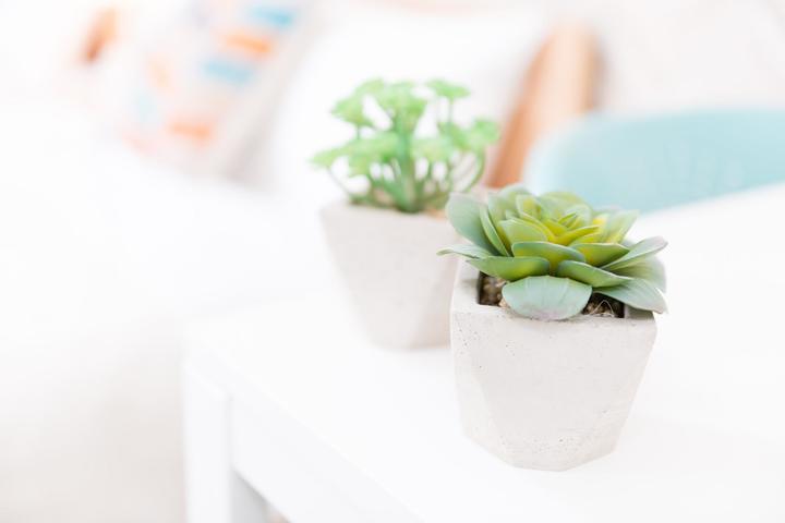 green on the table