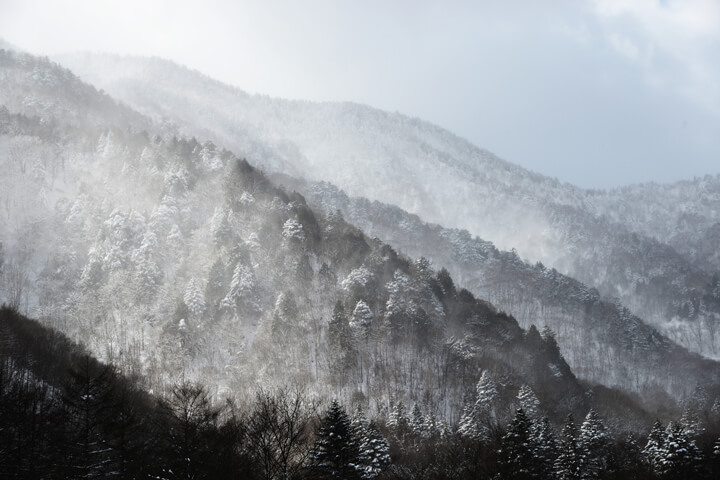 Beautiful snow-covered mountain