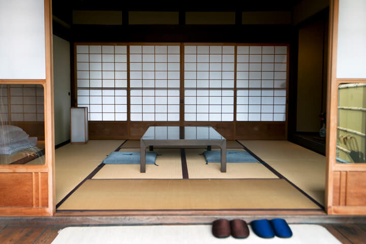 The Japanese-style living room