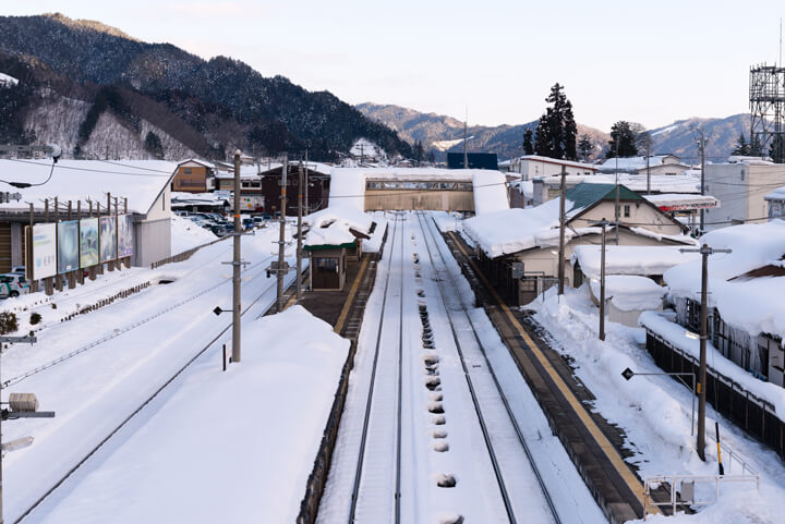 View of Takayama station